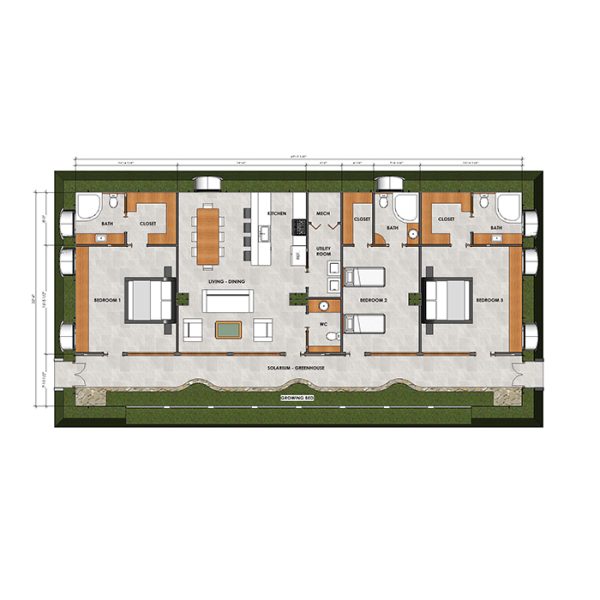 019 EARTHSHIP II – 200 Sq M - Image 5